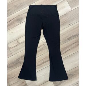 Lululemon Black Flare Leggings High Waisted Size 14